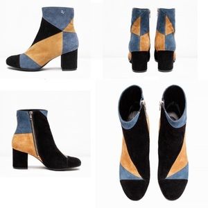 Zadig & Voltaire Lena patchwork booties